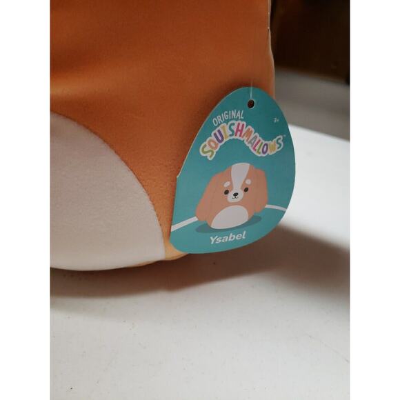 SQUISHMALLOWS 8" YSABEL RARE w/fuzzy ears Terrier Dog New W Tags - Picture 2 of 4